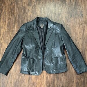 Wilsons Leather Black Blazer